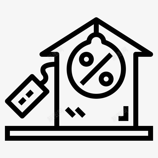财产建筑物房屋图标svg_新图网 https://ixintu.com 建筑物 房地产 房屋 财产 贷款