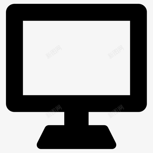 桌面设备显示器图标svg_新图网 https://ixintu.com 屏幕 显示器 桌面 监视器 设备