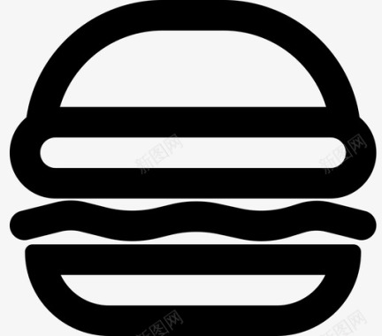 三明治汉堡快餐图标图标