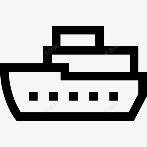 北极11号船直线型图标svg_新图网 https://ixintu.com 11号船 北极 直线 线型