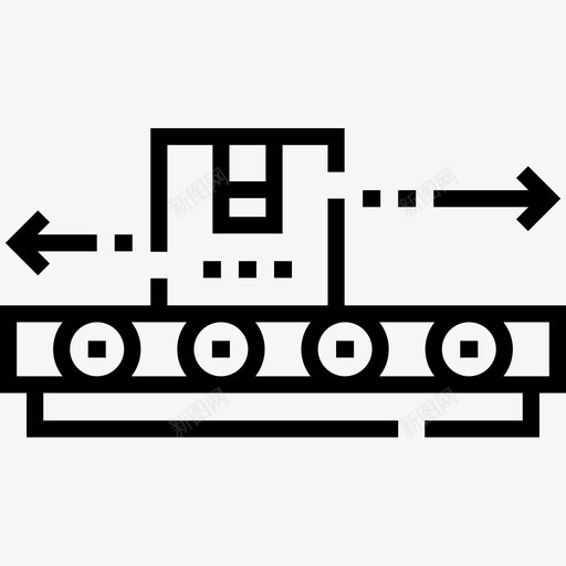 输送机物流53线性图标svg_新图网 https://ixintu.com 物流 线性 输送机