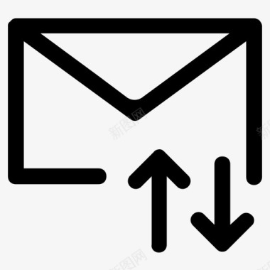 交换信封邮件信封交换消息图标图标