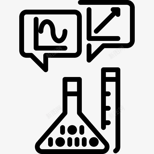 统计和管分析二进制图标svg_新图网 https://ixintu.com 二进制 分析 处理 大数据 统计和管