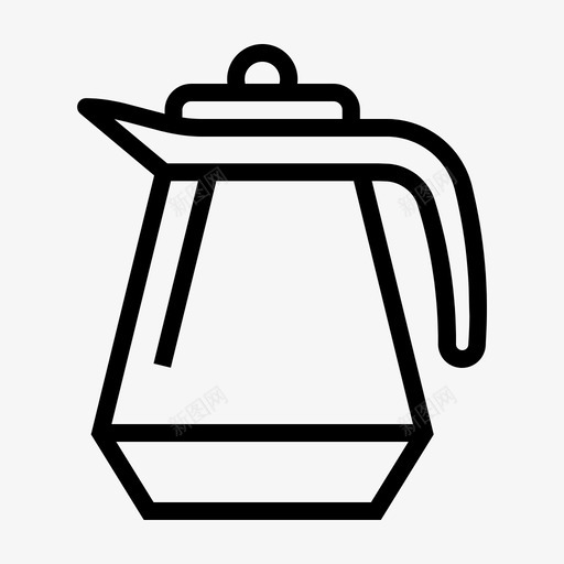 茶壶饮料水壶图标svg_新图网 https://ixintu.com 厨房 水壶 渗滤器 茶壶 饮料