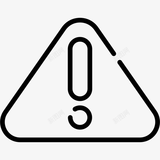 警告用户界面39线性图标svg_新图网 https://ixintu.com 用户界面 线性 警告