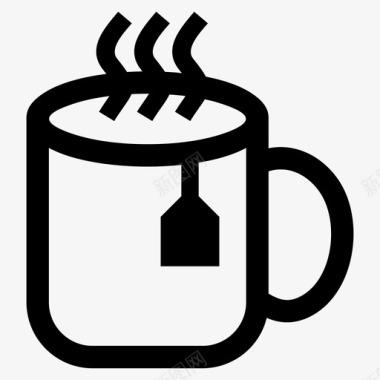 杯子早餐咖啡杯图标图标