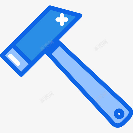 锤子结构99蓝色图标svg_新图网 https://ixintu.com 结构 蓝色 锤子