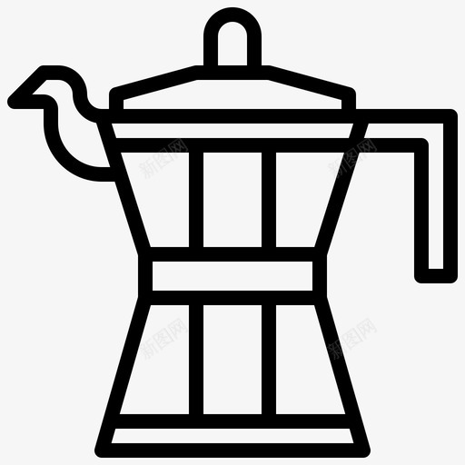 咖啡机饮料食品和餐厅图标svg_新图网 https://ixintu.com 咖啡机 食品 餐厅 饮料