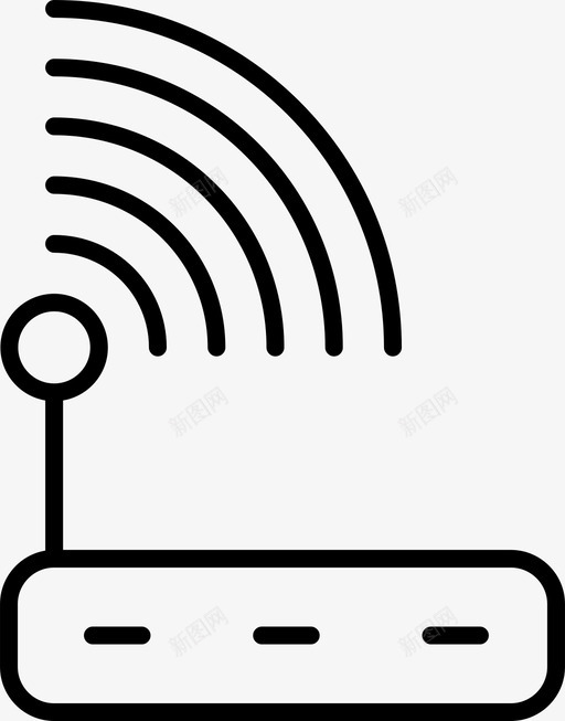 wifi设备互联网图标svg_新图网 https://ixintu.com wifi wifi路由器 互联网 技术 设备