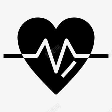 心脏心电图设备图标图标
