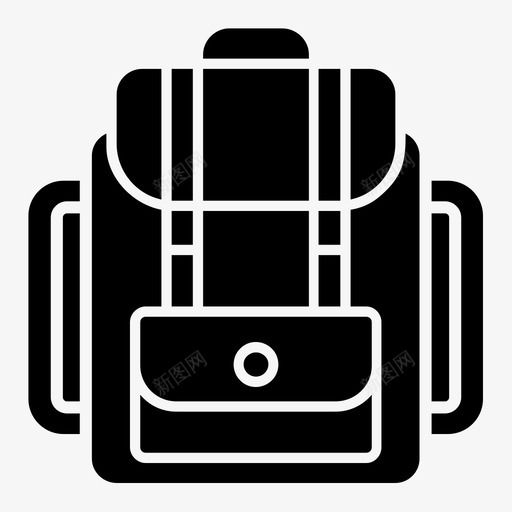 包背包旅行图标svg_新图网 https://ixintu.com 包 工作 旅行 背包