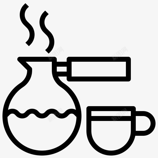 土耳其咖啡饮料食品图标svg_新图网 https://ixintu.com 咖啡 土耳其 食品 餐厅 饮料