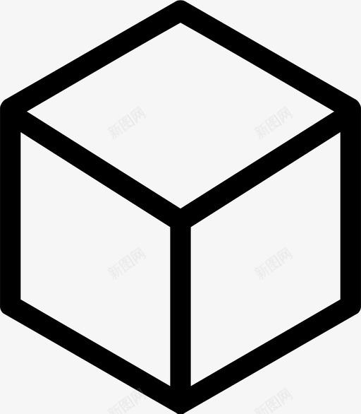 盒子立方体包裹图标svg_新图网 https://ixintu.com 包裹 发送 盒子 立方体