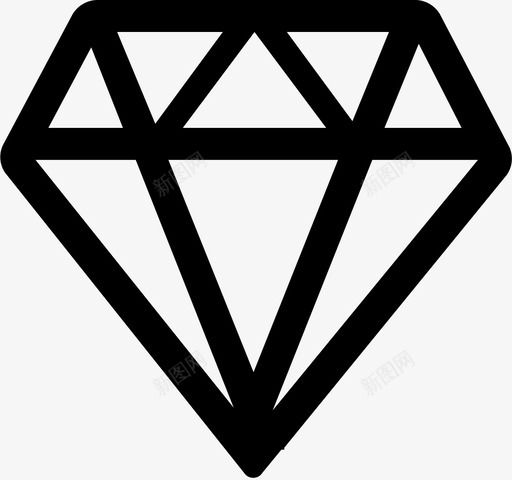 钻石svg_新图网 https://ixintu.com 钻石 钻石，会员，VIP