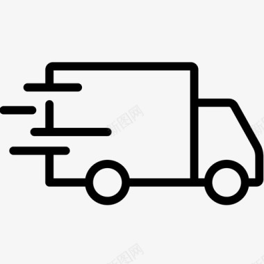 送货车货物货运图标图标