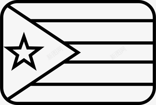 古巴国旗国家世界图标svg_新图网 https://ixintu.com 世界 古巴国旗 国家 简化圆形世界国旗