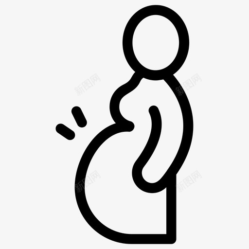 孕妇母亲生育图标svg_新图网 https://ixintu.com 图标 孕妇 母亲 生育 线图 试管婴儿
