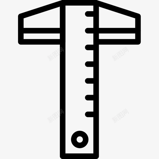 直尺96号结构直线图标svg_新图网 https://ixintu.com 96号 直尺 直线 结构