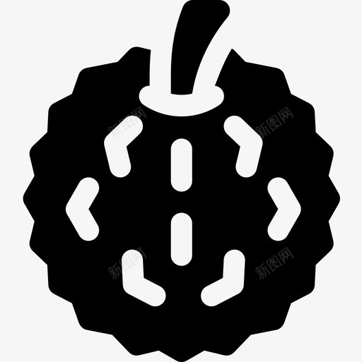 榴莲水果和蔬菜18填充图标svg_新图网 https://ixintu.com 填充 榴莲 水果 蔬菜