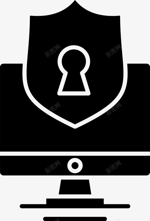 受保护计算机受保护计算机图标svg_新图网 https://ixintu.com 保护 安全 屏蔽 计算机
