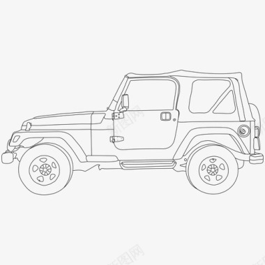 吉普牧马人简介4x4越野图标图标