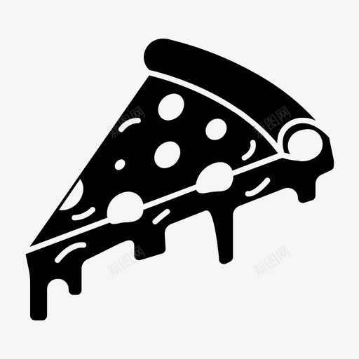 披萨吃快餐图标svg_新图网 https://ixintu.com 字形 快餐 意大利 披萨 食品 饮料