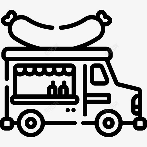 食品车服务区3直线图标svg_新图网 https://ixintu.com 服务区3 直线 食品车