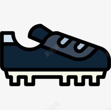 足球鞋25码线性颜色图标图标