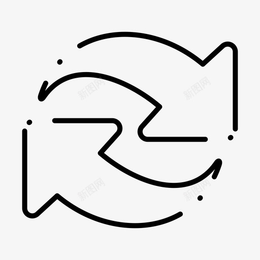 刷新重新加载重复图标svg_新图网 https://ixintu.com 刷新 基本ui元素规则点线 旋转 重复 重新加载
