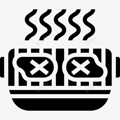 电烤架烧烤和烧烤5字形图标svg_新图网 https://ixintu.com 字形 烤架 烧烤