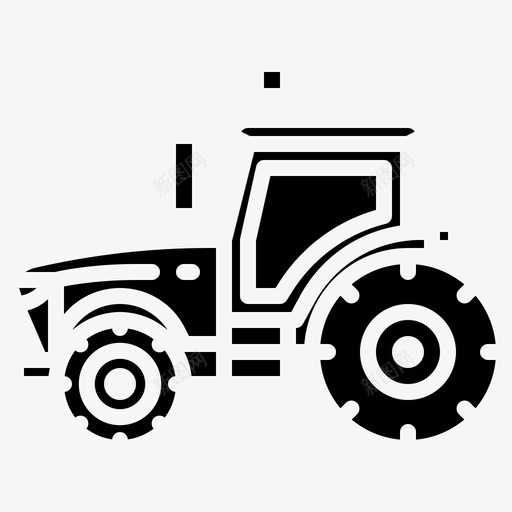 拖拉机农业农场图标svg_新图网 https://ixintu.com 农业 农场 图标 实心 拖拉机 机械 车辆 运输