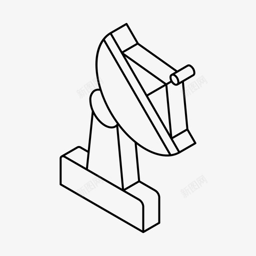 天线信息信号图标svg_新图网 https://ixintu.com 传输 信号 信息 天线 电视 空间 阿里尔庞特三维等距空间星系