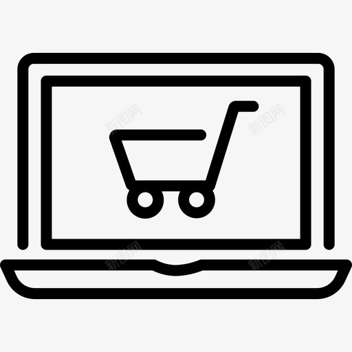 网上购物商务互联网图标svg_新图网 https://ixintu.com 互联网 商务 支付 电子商务和购物 网上购物