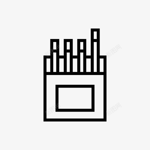 超市香烟盒图标svg_新图网 https://ixintu.com 超市 香烟盒