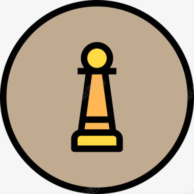 国际象棋营销91线性颜色图标图标