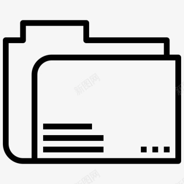 文件夹文档纸张图标图标