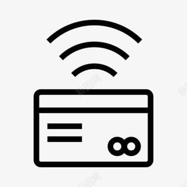 电子支付信用卡借记卡图标图标