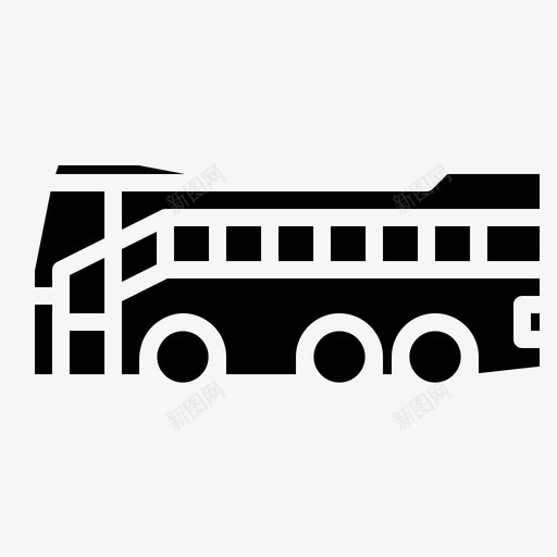 公共汽车交通运输图标svg_新图网 https://ixintu.com 交通 公共汽车 车辆 运输 运输实心图标