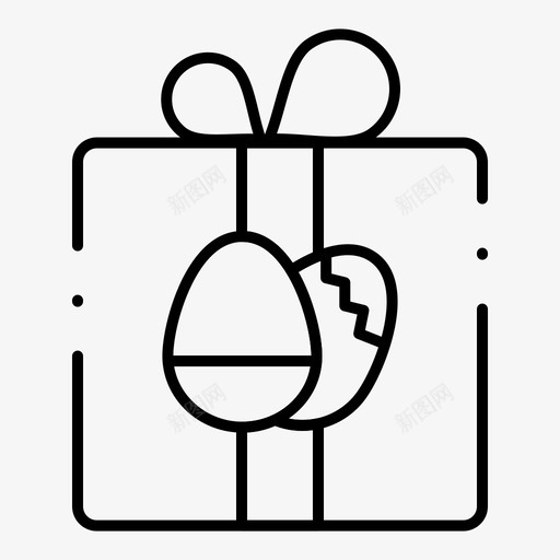 礼物生日盒子图标svg_新图网 https://ixintu.com 东方 东方规则 乐的 复活节 快乐 点线 生日 盒子 礼物 规则