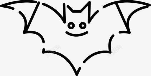 蝙蝠万圣节吓人图标图标