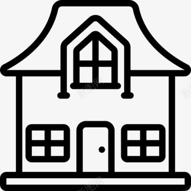 房屋住房直系图标图标