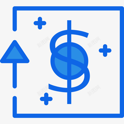 货币电子商务130蓝色图标svg_新图网 https://ixintu.com 电子商务 蓝色 货币
