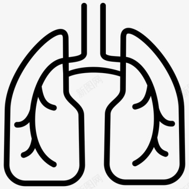 肺生物身体图标图标