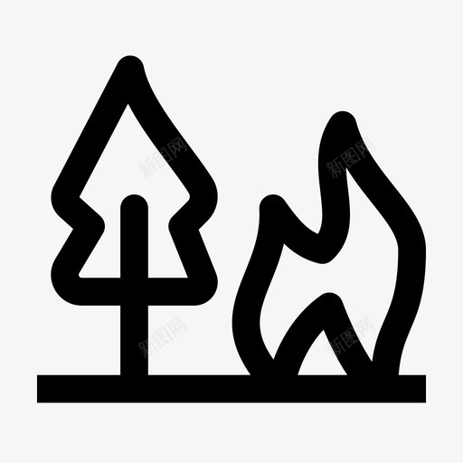 森林燃烧灾难图标svg_新图网 https://ixintu.com jumpicon 填充 树木 森林 森林大火 污染 火灾 火焰 灾难 燃烧
