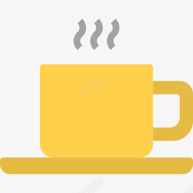 咖啡杯咖啡店业务公寓图标图标