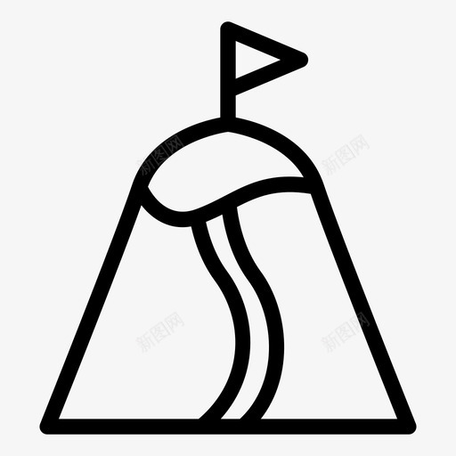 目的地冒险旗帜图标svg_新图网 https://ixintu.com 冒险 旗帜 生意 目标 目的地