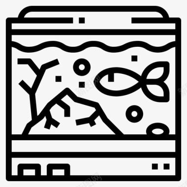 鱼缸宠物店图标图标
