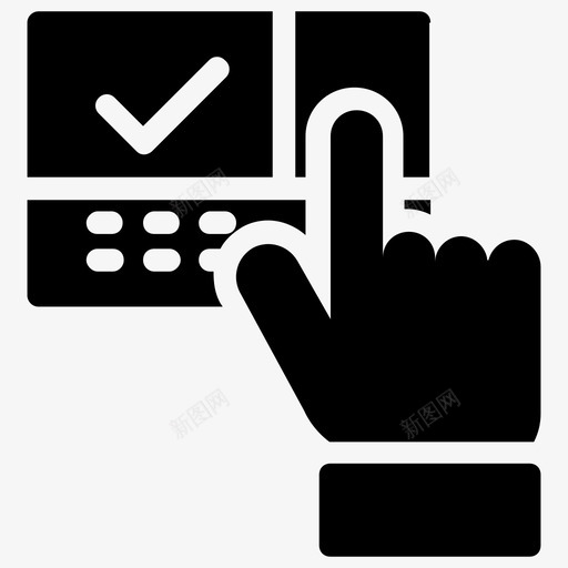 触摸屏点击手指按下图标svg_新图网 https://ixintu.com 交互式 客户关系管理字形图标 屏幕认证 手指按下 点击 触摸屏 触摸屏识别