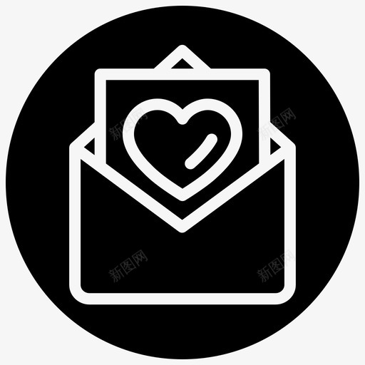 信庆祝电子邮件图标svg_新图网 https://ixintu.com 2圈 庆祝 情人节 电子邮件 问候
