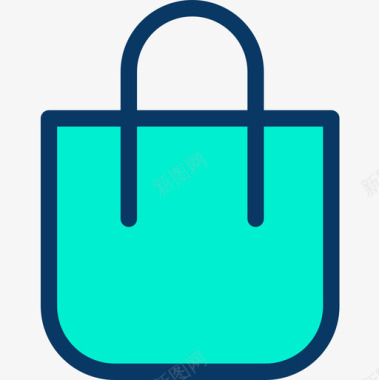 购物袋接口63线颜色图标图标